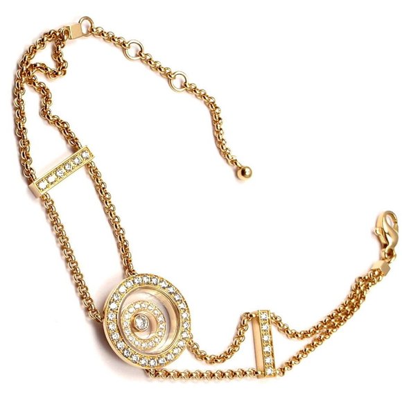 Rare! Authentic Chopard Happy Spirit Diamond Chain Bracelet - Picture 12 of 12